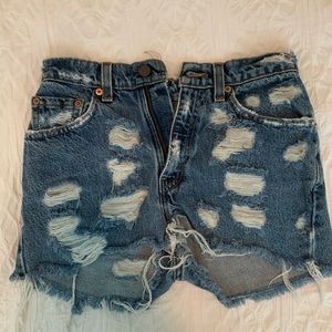 Vintage Levi Restored denim shorts